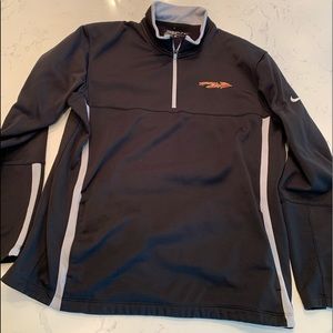 Nike golf 1/4 zip black pullover fsu florida state seminoles size large